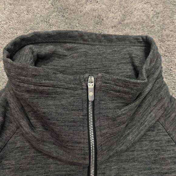 Lululemon Radiant Jacket II Full Zip Funnel Neck Heather Gray 4 Running Gym - Picture 5 of 11